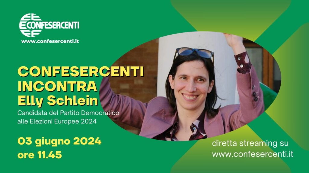 Confesercenti incontra Elly Schlein, diretta streaming alle 11.45 di lunedì 3 giugno